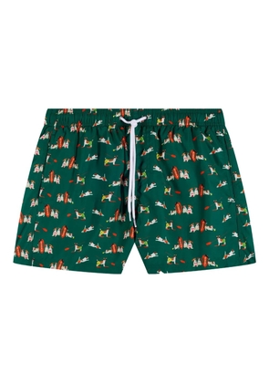 Sundek x Pelo Foundation dog-print swim shorts - Green