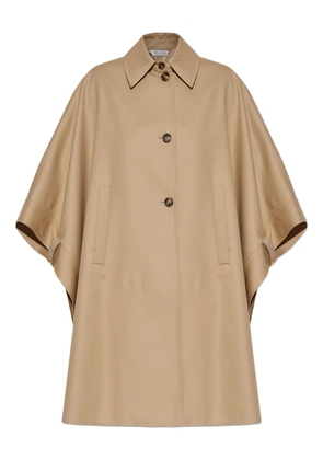 Max Mara Pedale cape-style button-up coat - Neutrals