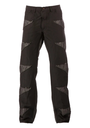 Comme des Garçons Homme Plus patchwork trousers - Black