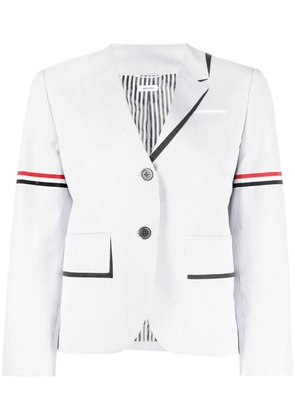 Thom Browne trompe l'oeil striped blazer - Grey