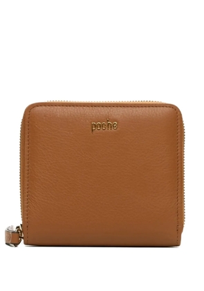 Poche Paris zip-around leather wallet - Brown