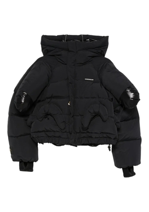 Undercover asymmetric puffer jacket - Black