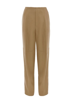Victoria Beckham pleated panel trousers - Neutrals
