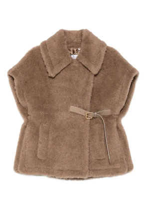 Max Mara belted Cappa jacket - Brown