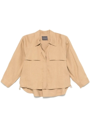 Lorena Antoniazzi lightweight shirt jacket - Brown