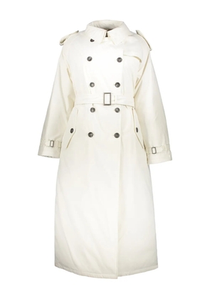 Herno double-breasted padded trench coat - White