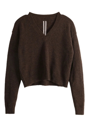 Rick Owens V-neck sweater - Brown