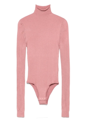 FENDI fine-ribbed bodysuit - Pink