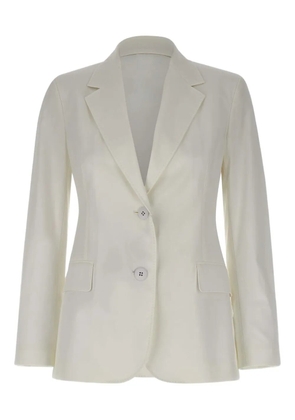 Max Mara notched-lapels button blazer - White