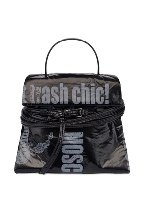 Moschino Tie Me logo-print tote bag - Black