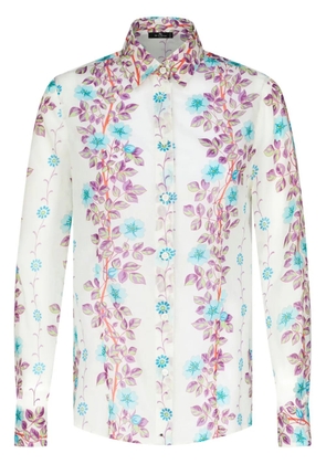 ETRO floral-print cotton shirt - White