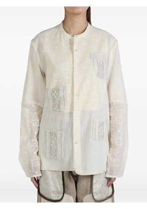 COMMUNS embroidered shirt - White