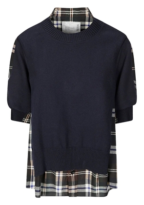 sacai layered jumper - Blue