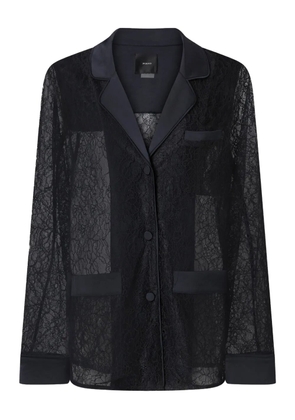 PINKO lace-panelled jacket - Black