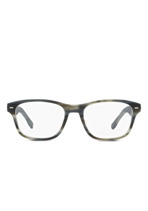 Zegna 5013F patterned rectangular glasses - Grey