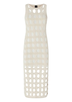 PINKO cut-out long dress - White