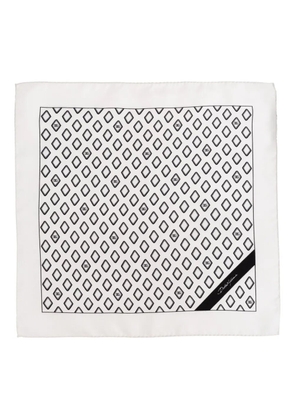 Dolce & Gabbana geometric-pattern silk scarf - White