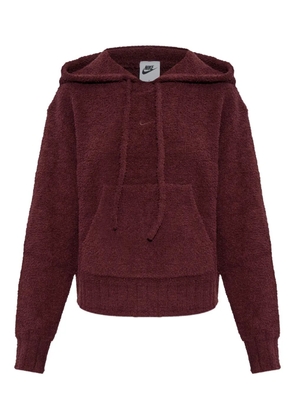 Nike Phoenix bouclé hoodie - Red