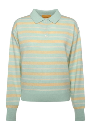 Guest In Residence striped polo top - Green