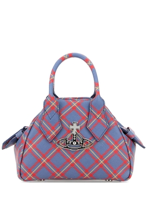 Vivienne Westwood Printed synthetic leather mini Yasmine handbag - Blue
