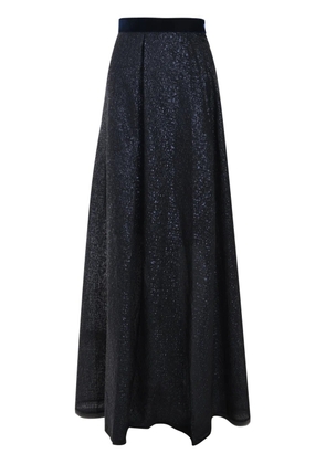 Talbot Runhof organza maxi skirt - Blue