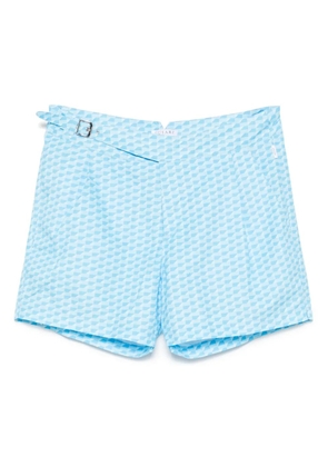 GUSARI London printed swim shorts - Blue