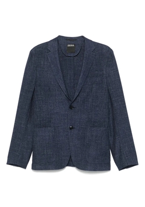 Zegna interwoven blazer - Blue