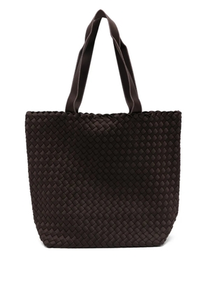 NAGHEDI Como large woven tote bag - Brown