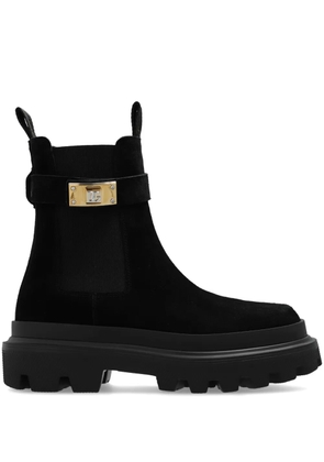 Dolce & Gabbana logo-plaque Chelsea boots - Black
