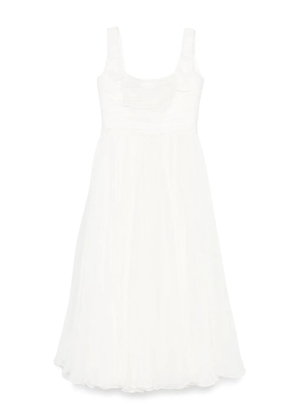 M.Marquise silk-blend dress - White