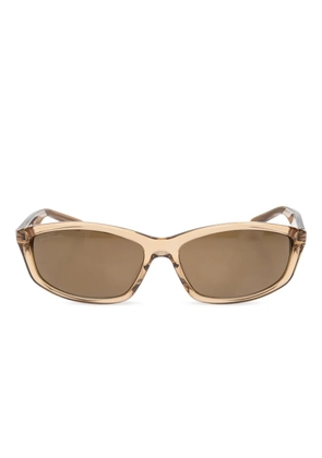 Balenciaga Eyewear logo-print sunglasses - Neutrals
