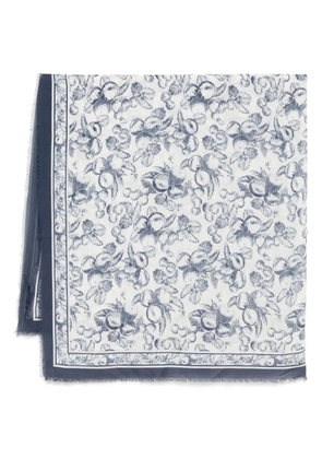 Maje fruit-print scarf - Neutrals
