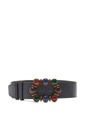 MALIPARMI embellished leather belt - Black