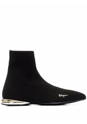Ferragamo Missy logo boots - Black