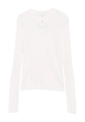 Vince ribbed top - White