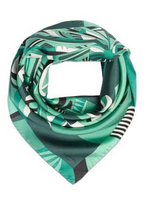 Lancel arabesque-print silk scarf - Green