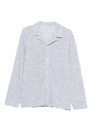 Officine Generale striped long-sleeve shirt - Blue