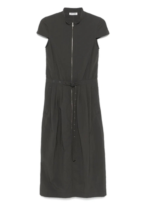 Low Classic pleat-detail midi dress - Grey