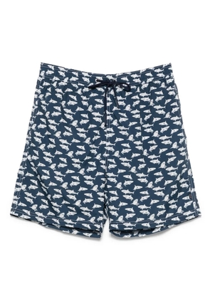 Paul & Shark shark-motif swim shorts - Blue