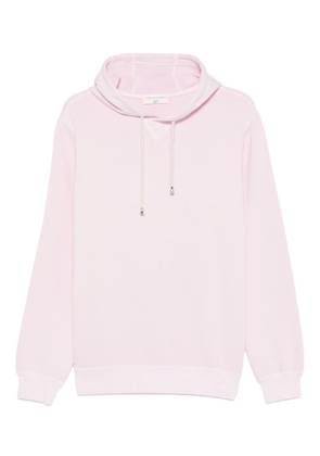 Filippo De Laurentiis drawstring-fastening cotton hoodie - Pink