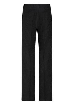 ETRO jacquard straight-leg trousers - Black