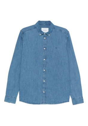 Les Deux embroidered denim shirt - Blue