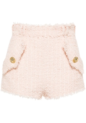 Balmain tweed Chain-buttons shorts - Neutrals
