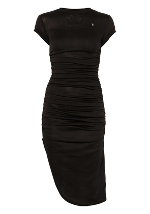 Elena Velez ruched mini dress - Brown