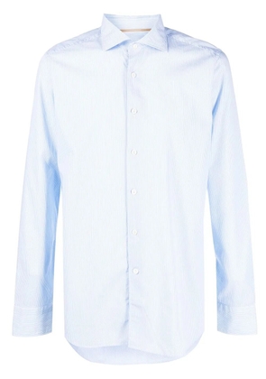 Tintoria Mattei long-sleeved cotton shirt - Blue