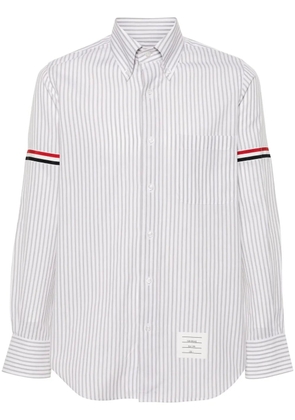 Thom Browne RWB-stripe cotton shirt - White