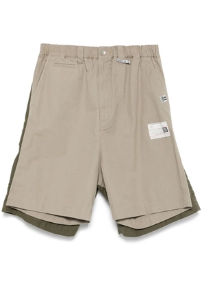 Maison MIHARA YASUHIRO layered cargo shorts - Green