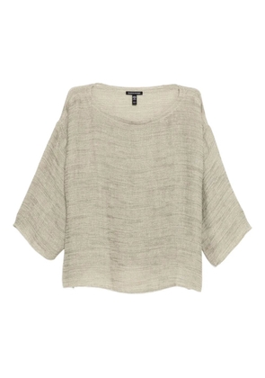 Eileen Fisher bateau-neck top - Neutrals