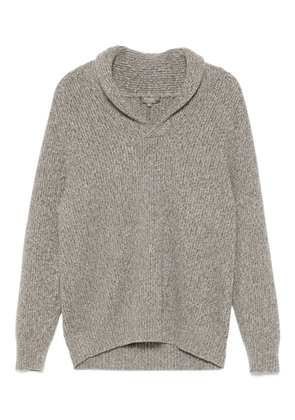 N.Peal shawl collar sweater - Grey