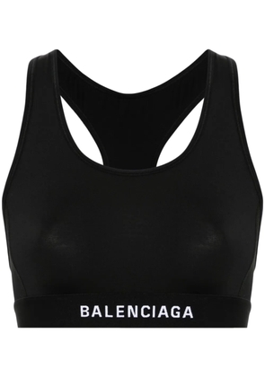 Balenciaga logo-underband sports bra - Black
